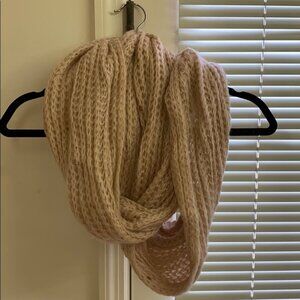 Pale pink wrap scarf